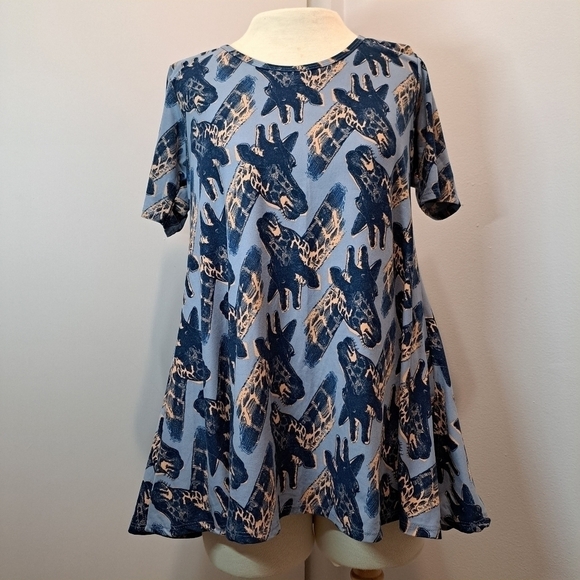 Lularoe Perfect T giraffe print XS - Picture 1 of 8